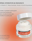 Advanced Clinicals Brightening Vitamin C Body Cream + Potent Vitamin C Face Moisturizer Gel Cream 2pc Skincare Set For Women & Men To Diminish Appearance Of Dark Spots, Wrinkles, & Dry Skin, 2pc Set