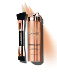 LUMINESS Silk Airbrush Spray Foundation & Buffing Brush Medium Warm)