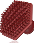 VWMYQ Silicone Face Scrubber for Men, Gentle Exfoliator Pad & Massager, Facial Cleansing Brush Silicone Face Wash Brush Removes Dead & Dry Skin (red)