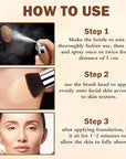 Magic Minerals Airbrush Foundation Full Coverage,Airbrush Flawless Setting Spray Foundation for Mature Skin,Moisturizing Foundation Makeup for Mist Finish(01 Natural/Warm Porcelain)