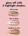 e.l.f. Halo Glow Highlight Beauty Wand, Liquid Highlighter Rose Quartz