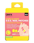 Onyx Professional Hard as Hoof S.O.S Nail Patches - Nail and Cuticle Strengthening Treatment Repair Patches, Nail Growth, Repair, 20 Count