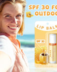 30 Pack Lip Balms SPF 30 Travel