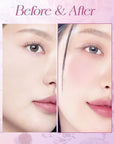 I'm Meme Palette - Afternoon Tea Blusher | Blossom Tea Blended, Cool Tone Blush for Cheek, Soft Pink, Peach, Lavender, 3 Shades Palette, Matte Powder Blush for Face&Cheeks, 0.4oz