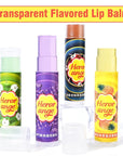 Flavored Lip Balm Set, 4 Scents-