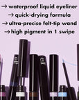 e.l.f. H2O Proof Inkwell Eyeliner Pen, High-pigment, Waterproof Liquid Eyeliner, Delivers A Matte Finish, Vegan & Cruelty-free, Sugarplum