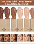 Beauty Balm Serum Boosted Skin Tint, Foundation Stick, Tinted Moisturizer for Face, Full Coverage Foundation, Concealer Stick for Foundation Makeup, Contour Sticks for Face Makeup, Dewy Finish (#06)
