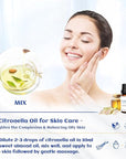 HIQILI 0.33 Fl Oz Citronella Oil for Homemade Sprays, Add to Diffuser, 100% Pure and Natural Undiluted, Portable - 10ml
