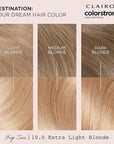 Clairol ColorStrong Permanent Zero Ammonia Hair Dye, 10.0 Extra Light Blonde - Big Sur Hair Color, Pack of 1