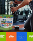 Rawfusion- Vegan Protein Powder, Vanilla Bean - 60 Servings 21g of Plant Based Protein, Low Net Carbs, Non-Dairy, Gluten/ Lactose Free, Soy Free, Kosher, Non-GMO, 4lbs Pound