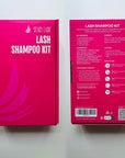 STACY LASH Lash Shampoo Kit Foaming Cleanser with Eye Lash Spoolies & Rinse Bottle & Cleansing Pad & Brush for Eyelash Extensions & Clusters & Natural Eyelashes