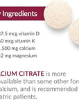 Bariatric Advantage Calcium Citrate Chewable 500 mg - for Bariatric Surgery Patients - High-Potency, Easy-Digest Tablets - Calcium Citrate - Bone Strength Supplements* - 90 Count - Chocolate
