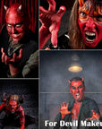MEICOLY 3Pcs Royal Blue Black Red Face Body Paint Stick,Face Paint for Halloween SFX Devil Cosplay Makeup,Body Paint for Adults Kids,Waterproof Eye Black for Baseball/Football/Softball,Blue+Black+Red