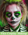 MEICOLY Lime Green Face Body Paint Stick,Elphaba Green Face Paint,Body Paint for Halloween SFX Cosplay Witch Makeup for Kids and Adults,Hunting Camo Paint,St Patricks Day Accessories