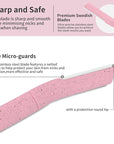 Dermaplane Razor, Face Razors for Women, Dermaplaning Tool for Women Face, Remove Facial Hair and Perfectly Shape Brows, with Protective Cover, 5 Count, Pink
