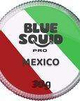 Blue Squid Face Paint Water Based Single Cake Professional Face & Body Paint - Water Activated, Kids Adults Face Painting for Costume, Halloween Makeup, Cosplay - Green, White, Red Face Paint 30g