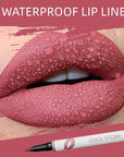 COOL STORY Matte Lip Liner Pencil - Waterproof, Non-Fading, Long-Lasting Plump Effect for Fuller Lips Makeup, Soft & Smooth Texture Easy Glide Lipstick (10#, Pack of 1)