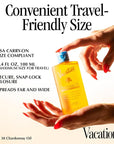 Vacation Chardonnay Oil SPF 30 + Air Freshener Bundle, Vegan Suntan Oil with Broad Spectrum SPF, Oxybenzone + Octinoxate Free Sunscreen Tanning Oil, TSA Friendly, Travel Size, 3.4 fl. Oz.