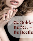 Beetles Matte Gel Top Coat for Gel Nail Polish, 7.5ML Chrome Proof Matte Top Coat No Wipe Powder-Resist Matte Finish for Detail Chrome Nail Powder Painting Long Lasting UV Nail Art