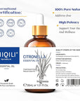 HIQILI 1 Fl Oz Citronella Essential Oil, 100% Pure Undiluted for Aromatherapy Diffuser for Home - 30ML
