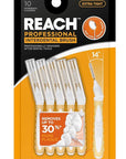 Reach Interdental Brush Cleaners, 0.7mm, Extra Tight, Sensitive Gum Protection, Plaque Remover for Teeth, Braces Flossers, Braces Brush, Dental Toothbrushes, Oral Care, 1 Pack, 10 Count