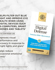 Solgar Digital Defense Age-Defying Nutrition for Adults—Support Eye Health with Antioxidants Vitamin C, Resveratrol and Zinc, Lutein & Zeaxanthin, Once Daily, Vegan, Dairy & Gluten Free, 30 Servings