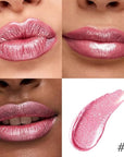 evpct Warm Pink Metallic Glitter Lip Liner and Lipstick Combo Lip Gloss Stain Set Makeup for Women Long Lasting Waterproof 24, Baby Pink Metallic Shimmer Frosted Iridescent Glossy Liquid Lipstick 12