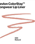 REVLON Lip Liner, Colorstay Lip Makeup with Built-in-Sharpener, Lip 01 oz