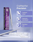 #14R Blades Dermaplaning Scalpels with Dermaplane Handle - Pack of 15 Dermaplane Razor for Women Face + Dermaplane Handle #3, Dermaplaning Tool for Face