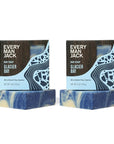 Every Man Jack Cold Plunge Mens Bar Soap - Glacier Bay Scent with notes of Uplifting Mint, Cypress, and Cooling Glacier Clay - Deeply Cleans, Hydrates with Naturally Derived Ingredients - 5oz 2 Pack