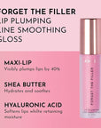 Lawless Forget the Filler Lip Plumping Line Smoothing Gloss - Daisy Girl - Premium Volumizing Lip Gloss with Natural Ingredients Designed to Plump, Firm, and Hydrate Lips 0.11 oz