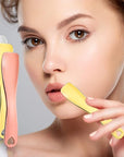 Sibba 3 Pieces Facial Massage Spatula Sticks Mini Skincare Tiny Spoons Face Eye Cream Lotion Makeup Applicator Tools Brush Set Reusable Skin Care Beauty Cosmetic Tool