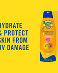 Banana Boat Protection + Vitamins Sunscreen Spray SPF 50 | Moisturizing Sunscreen with Vitamin C & Niacinamide | Banana Boat Spray Sunscreen, Vitamin B3 & Vitamin C Sunscreen, 4.5 oz.