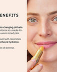 Winky Lux Citrine Balm, pH Lip Balm, Color Changing Lipstick and Tinted, Vegan & Cruelty Free, Hydrate & Plump, Sheer Pink Lipstick, Citrine