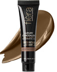 Fièra Luxury Concealer & Foundation with Anti-Aging Ingredients - Full Coverage for Dark Circles, Wrinkles, Fine Lines, and Spots, All-Day Wear For Mature Skin - Espresso, 0.5 FL. OZ. / 15 ML