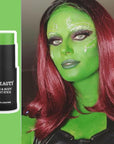 CCbeauty Light Green Face Paint Stick, Face Painting Kit, Lime Green Cream SFX Makeup Foundation, Professional Body Paint for St. Patrick's Day, Halloween Costume Party, Gamora, Shrek, Grinch Makeup