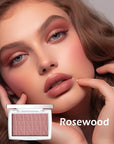 Powder Blush Palette, Matte Powder Makeup Blush for Enhancing -#Rosewood
