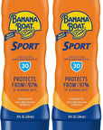 Banana Boat Sport Ultra SPF 30 Sunscreen Lotion, 8oz | Banana Boat Sunscreen SPF 30 Lotion, Oxybenzone Free Sunscreen, Sunblock Lotion, Banana Boat Lotion, Water Resistant Sunscreen SPF 30, 8oz