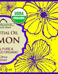 US Organic 100% Pure Lemon Essential Oil - USDA Certified Organic, Cold Pressed - W/Euro droppers (More Size Variations Available) (30 ml)