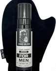 Self-Tanner for Men | King Glow - Water-Based, Fast-Drying Sunless Tanning Foam for Body and Face - Natural Tan Without the Sun (Mitt Included)
