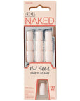 Ardell Nail Addict Naked Porcelain, Press On Nails Short Square Oval Shape, Nail Kit, 1-Pack