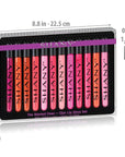 SHANY The Wanted Ones - 12 Piece Lip Gloss Set with Aloe Vera and Vitamin E