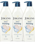 Jergens Skin Firming Lotion for Dry to Extra Dry Skin, Body Lotion with Collagen and Elastin Moisturizer, Tightening Cream for Body, Smoothes and Tones, Dermatologist Tested, 16.8 Oz (Pack of 3)