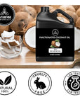 Naturevibe Botanicals Fractionated Coconut Oil 32 Ounces | 100% Pure and Natural | Great for Skin Care and Hair Care