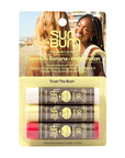 Sun Bum SPF 30 Sunscreen Lip Balm 3 Flavor Variety Pack - Coconut, Banana, Watermelon - Moisturizing Aloe Vera and Vitamin E - Vegan and Cruelty Free - UVA/UVB Lip Protection - 0.15 oz , 3 ct
