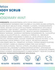 Seaweed Bath Co. Detox Body Scrub, Rosemary Mint Scent, 6 Ounce, Sustainably Harvested Seaweed, French Sea Clay, Coffee Extract