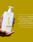 Coconut & Turmeric Shampoo and Conditioner Contain Naturally Derived Ingredients | All Hair Types, Color & Treated, Fine to Dry Damaged, Sulfate & Dye Free - 2-Pack