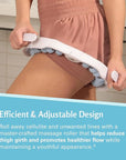 Anti Cellulite Roller & Lymphatic Drainage Massager | Fascia Blaster for Contoured & Smoother Skin | Tool for Sore Arms, Legs, Stomach & Buttocks by M3 Naturals