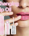 Midnight Boss Up Magic Color Changing Lip Oil Stain Cosmetic PH Actived Moisturizing Hydrating Glow Gloss Tinted Transparent Care Long Lasting Non-Sticky Fresh Texture Nourishing Pink Orange Red