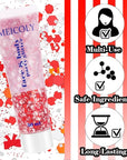 MEICOLY Red and White Face Body Glitter for Reading Week World Book Day,Cat Costume for Kids Girls Adults,Book Character Costumes for Kids,Cosplay Accessories for Halloween Festival
